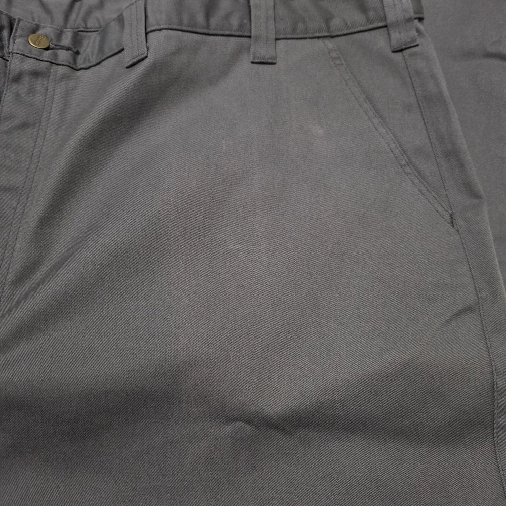 Carhartt Pants 56x32 Mens Grey Blended Twill Work Chino Straight Leg Flat Front